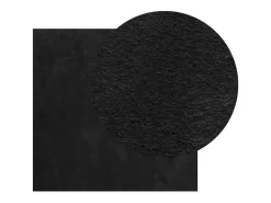Online Garden Furniture Prolenta Premium - Alfombra de pelo corto suave lavable HUARTE 160x160 cm Negro