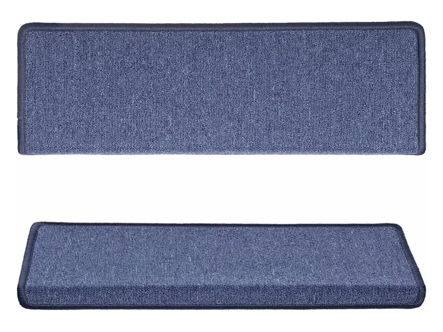 Garden Furniture Alfombra De Pasillo-Prolenta Premium - Alfombras de peldaños de escalera 15 uds 65x21x4 cm Azul