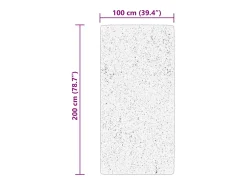 Best Garden Furniture Prolenta Premium - Alfombra de pelo corto suave lavable HUARTE 100x200 cm Crema