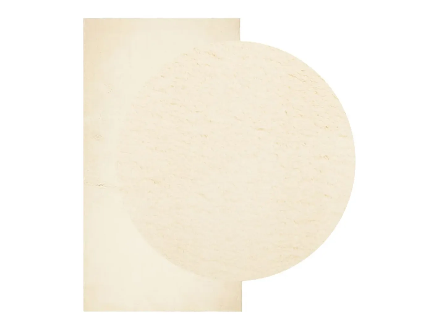 Outlet Garden Furniture Prolenta Premium - Alfombra de pelo corto suave lavable HUARTE 60x110 cm Crema
