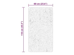 Outlet Garden Furniture Prolenta Premium - Alfombra de pelo corto suave lavable HUARTE 60x110 cm Crema