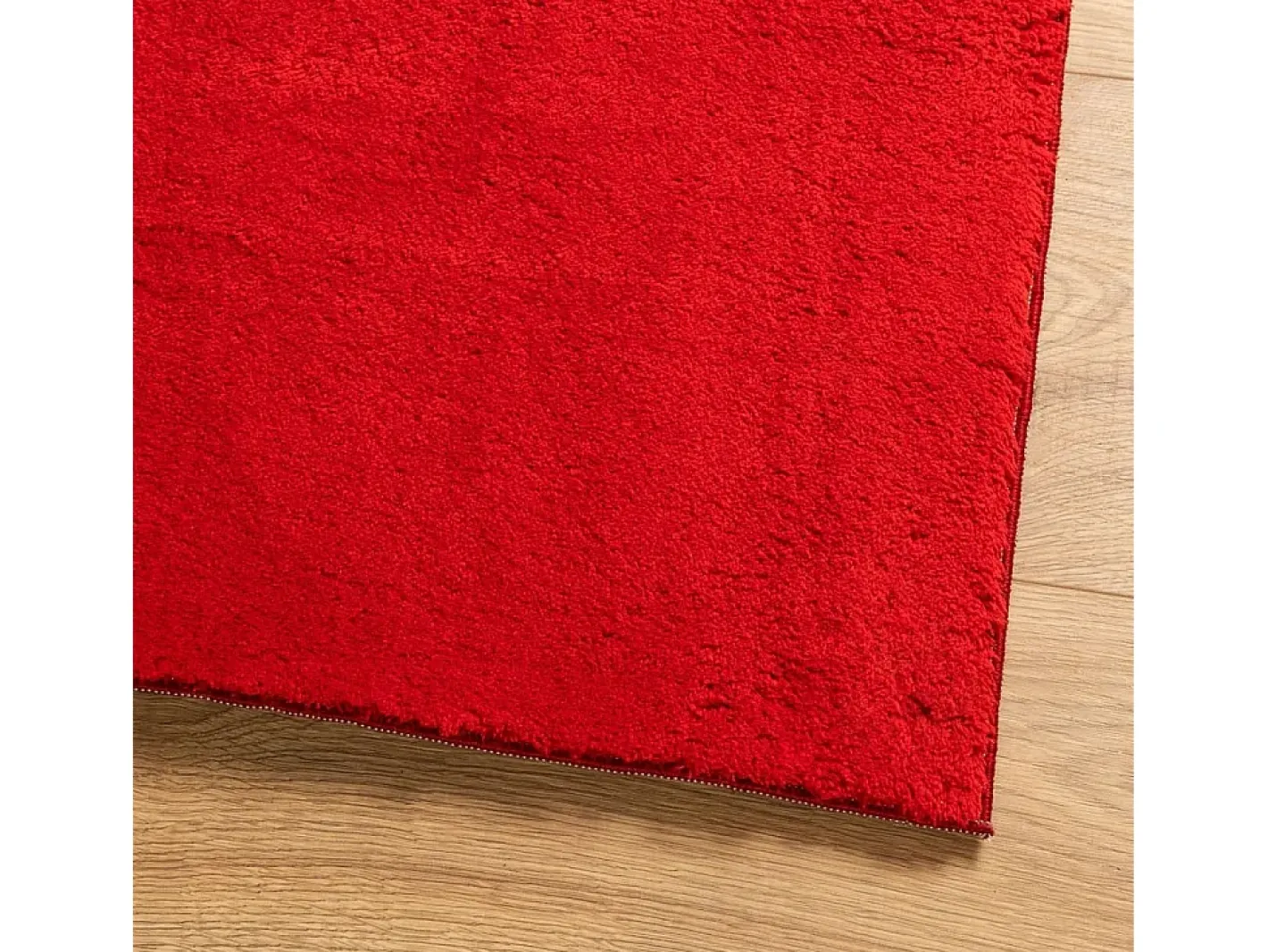 Garden Furniture Alfombra De Salón-Prolenta Premium - Alfombra de pelo corto suave lavable HUARTE 240x240 cm Rojo