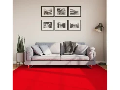 Sale Garden Furniture Prolenta Premium - Alfombra de pelo corto suave lavable HUARTE 200x200 cm Rojo