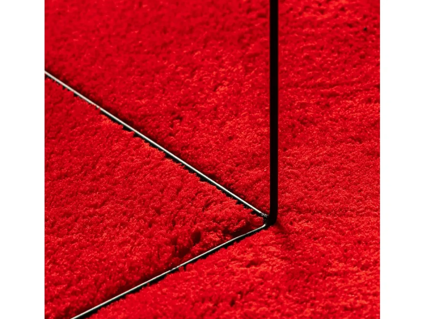 Sale Garden Furniture Prolenta Premium - Alfombra de pelo corto suave lavable HUARTE 200x200 cm Rojo