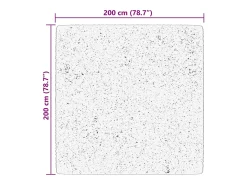 Outlet Garden Furniture Prolenta Premium - Alfombra de pelo corto suave lavable HUARTE do 200x200 cm Rosa
