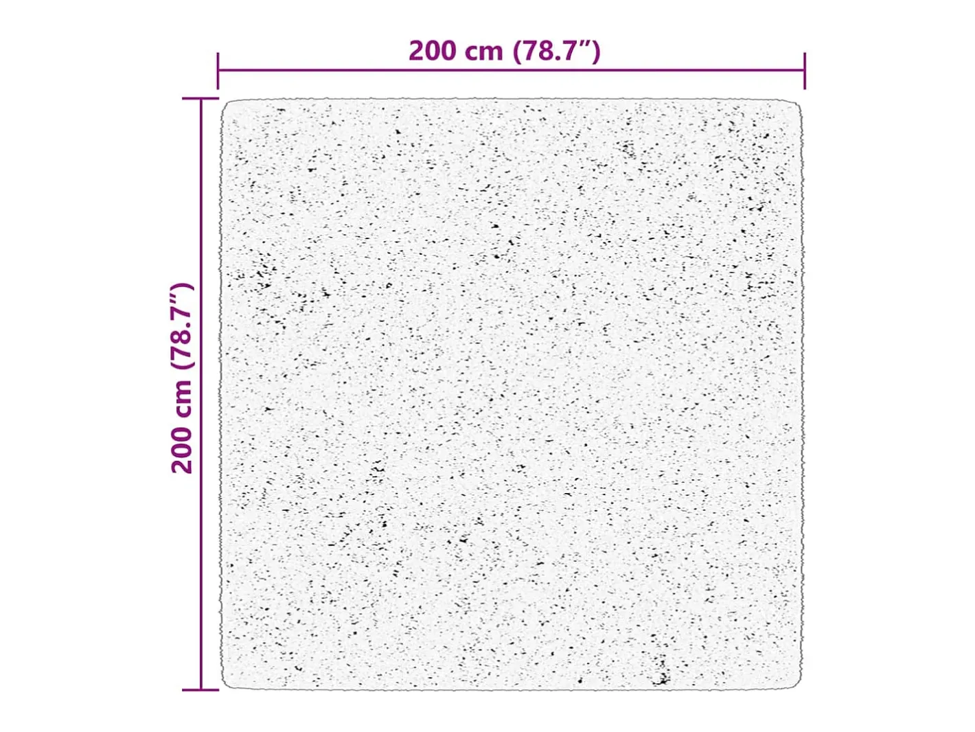 Outlet Garden Furniture Prolenta Premium - Alfombra de pelo corto suave lavable HUARTE do 200x200 cm Rosa