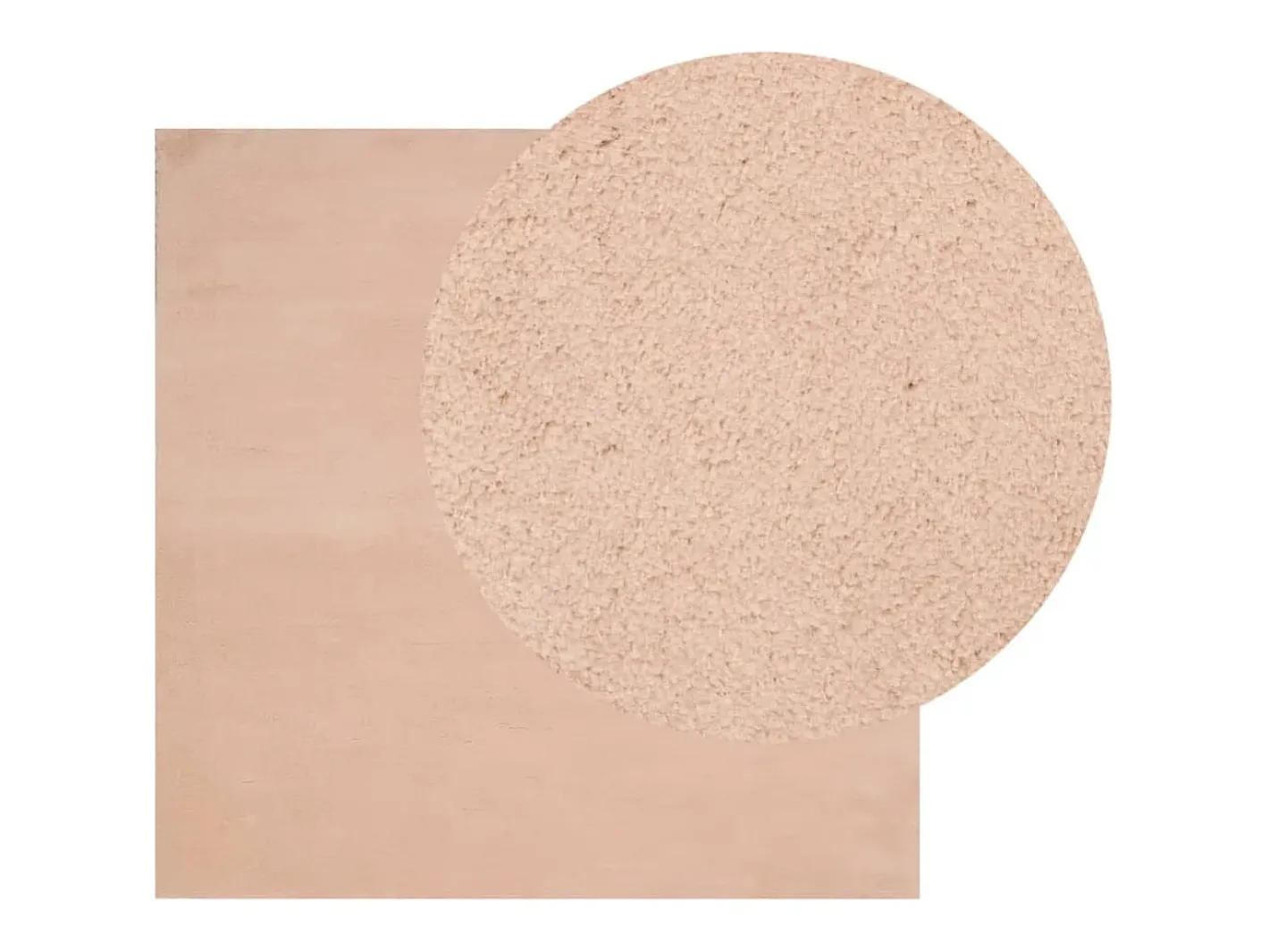 Outlet Garden Furniture Prolenta Premium - Alfombra de pelo corto suave lavable HUARTE do 200x200 cm Rosa