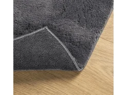 Garden Furniture Prolenta Premium - Alfombra de pelo corto suave lavable HUARTE antracita 120x120cm Gris antracita Discount