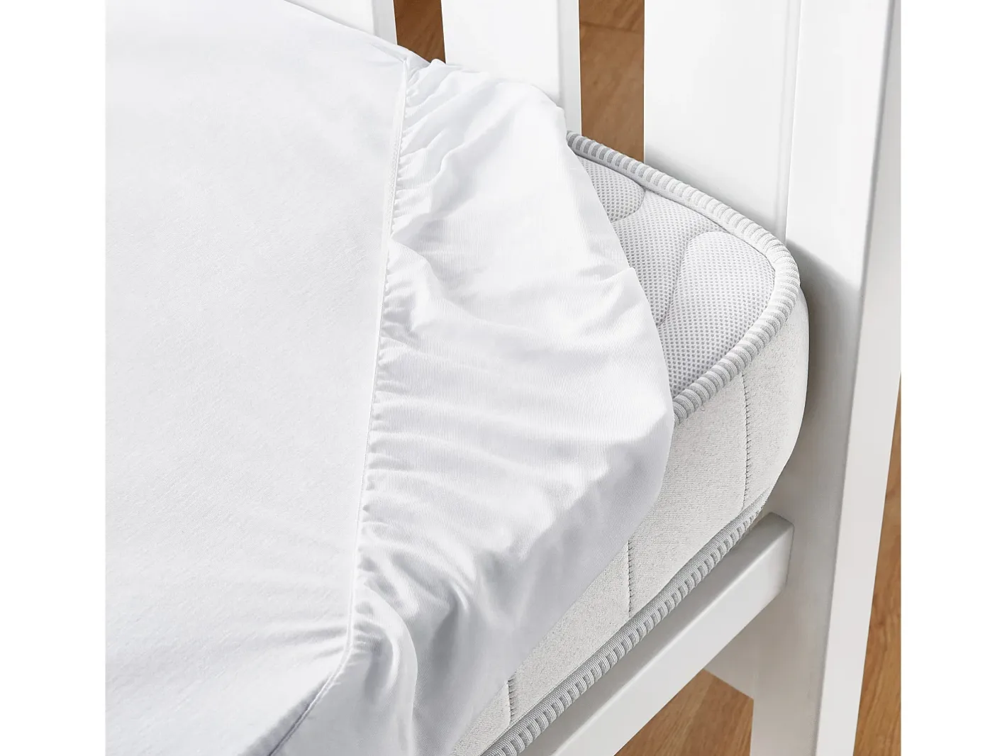 PIKOLIN Ropa De Cama-Protector colchón TENCEL™ impermeable 60x120cm Blanco