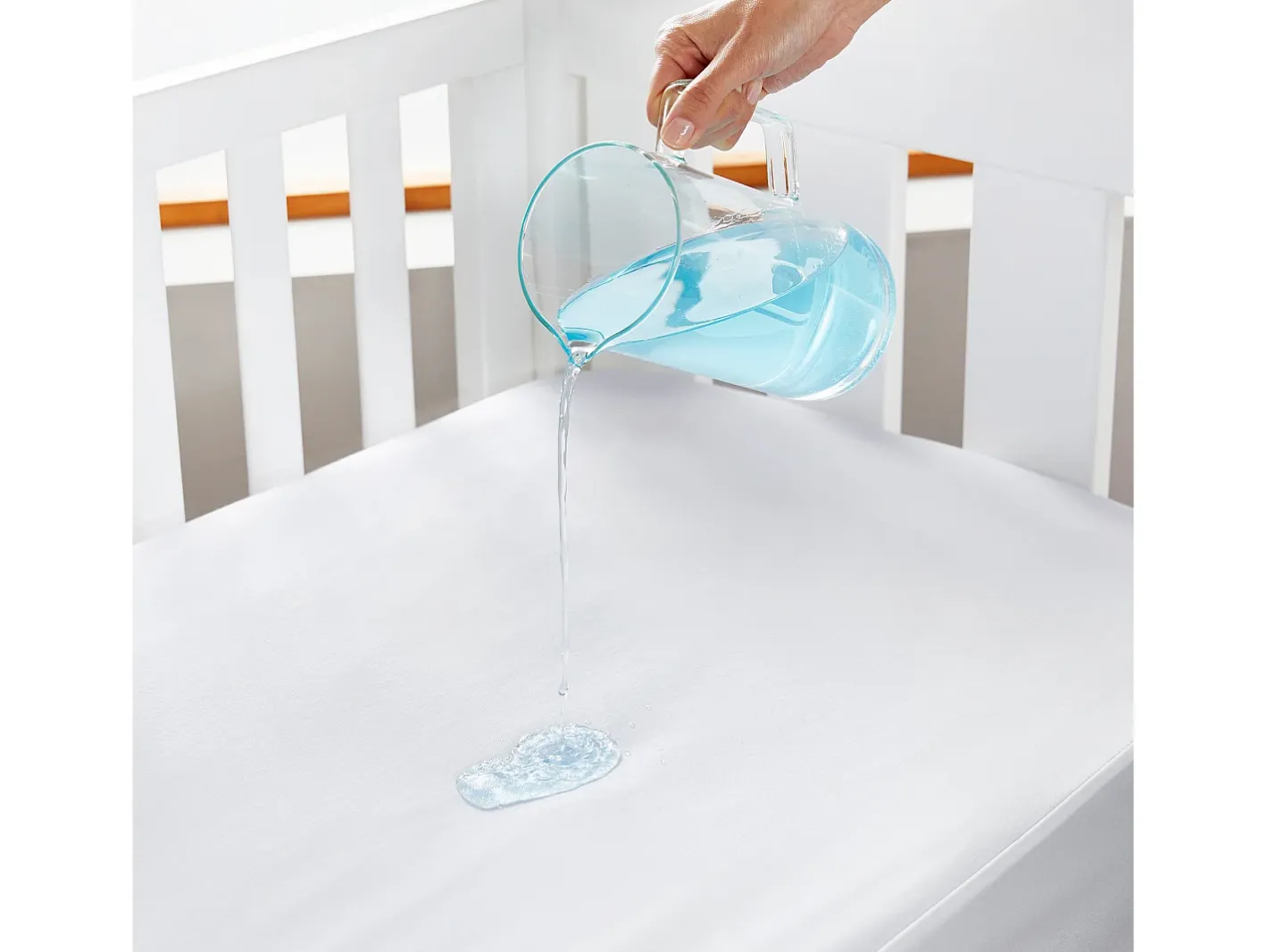 PIKOLIN Ropa De Cama-Protector colchón TENCEL™ impermeable 60x120cm Blanco