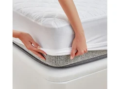 PIKOLIN Ropa De Cama-Protector colchón 150x196cm| HOME| Microfibra| OEKO-TEX| 32cm Blanco