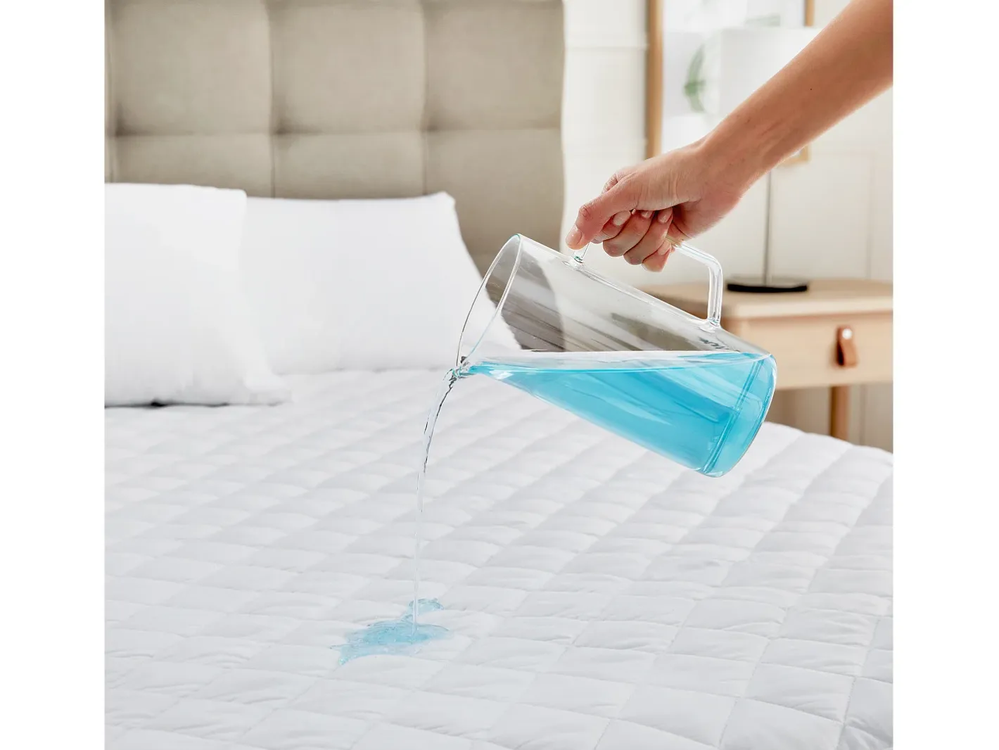 Best PIKOLIN Protector colchón 180x196cm| HOME| Impermeable| Hasta 32cm Blanco