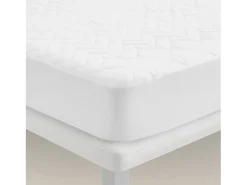 PIKOLIN Ropa De Cama-Protector Cuna Acolchado Antialérgico Impermeable 70x140cm Blanco