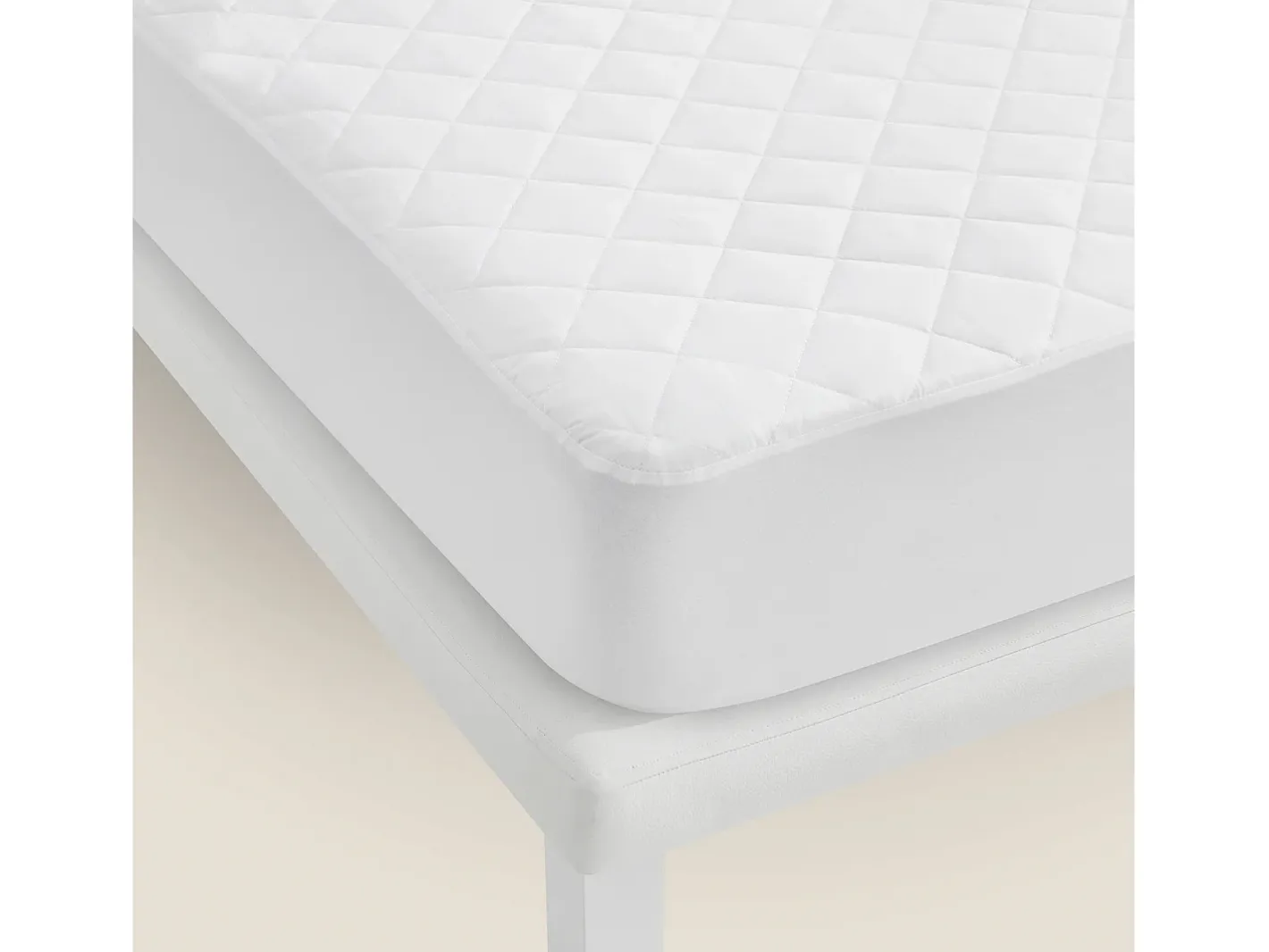 PIKOLIN Protector de colchón 160x196cm| HOME| Aloe Vera| Hasta 32cm Blanco
