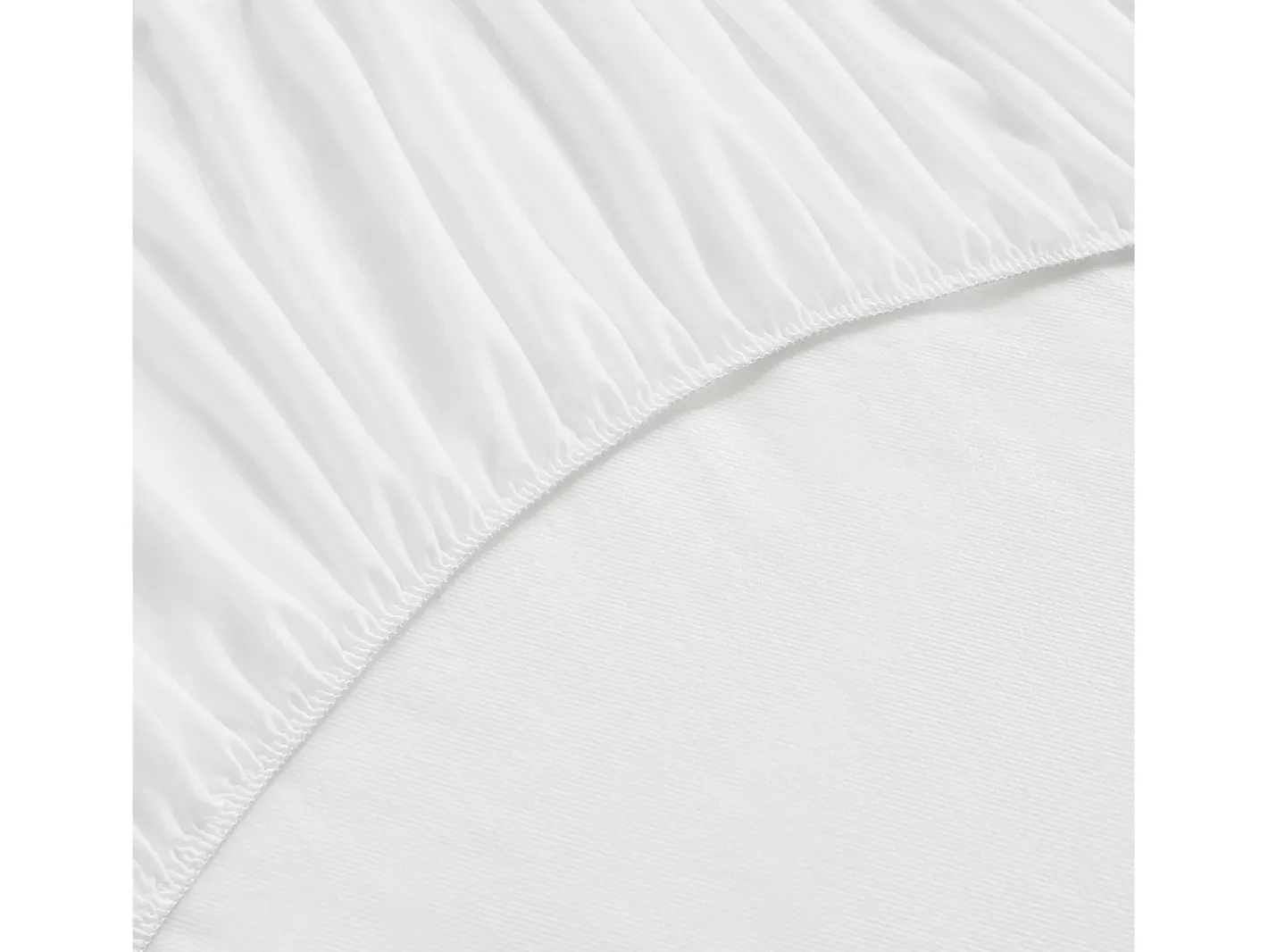 PIKOLIN Protector de colchón 140x196cm| HOME| Algodón Rizo| 32cm Blanco