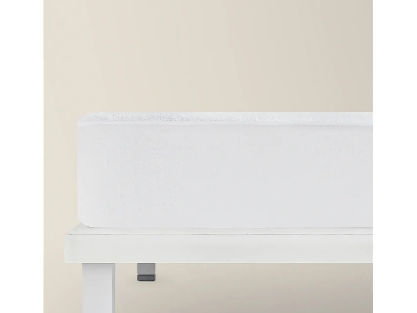PIKOLIN Ropa De Cama-Protector de colchón 105x196cm| HOME| Algodón Rizo| 32cm Blanco