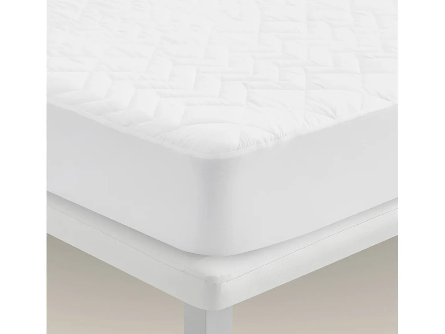 PIKOLIN Ropa De Cama-Protector de colchón 90x196cm| HOME| Impermeable| Hasta 32cm Blanco