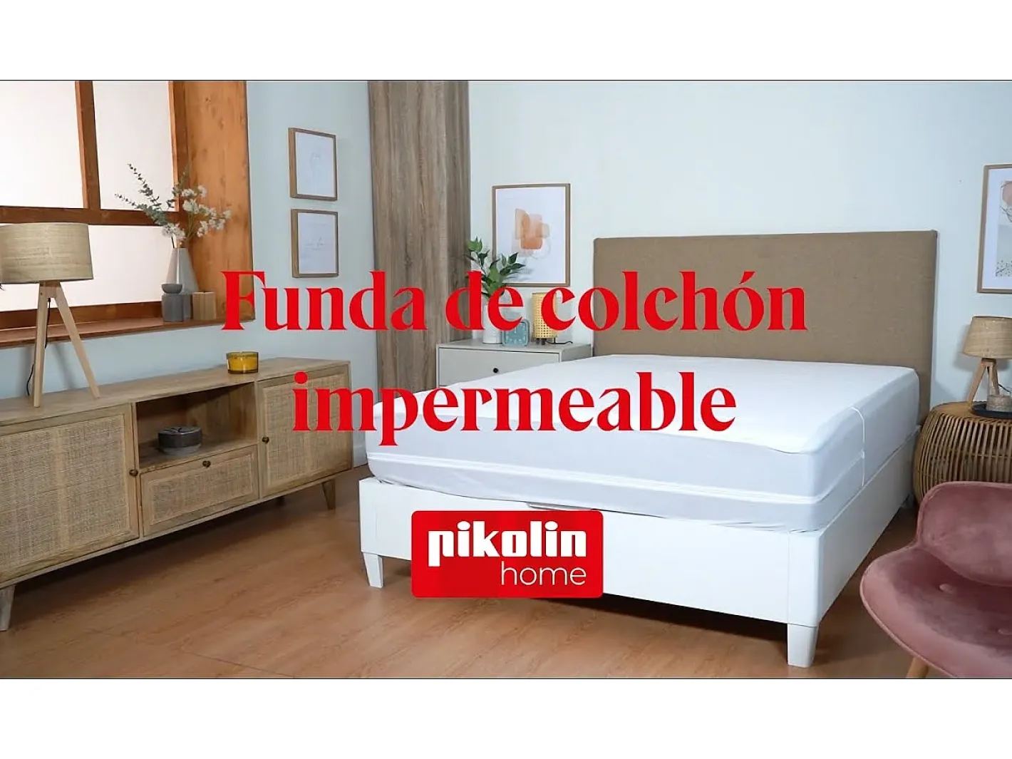 Sale PIKOLIN Protector de colchón 160x196cm| HOME| Hasta 34cm| Impermeable Blanco