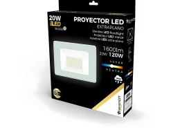 Online 7H SEVENON Proyector LED 20W Ultraslim de Exterior IP65 Orientable 4000K 30000H 7hSevenOn Blanco