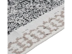 Hot Garden Furniture Pylenor Alfombra de algodón negra y 120x180 cm Gris