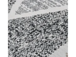 Hot Garden Furniture Pylenor Alfombra de algodón negra y 120x180 cm Gris