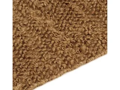 Garden Furniture Qarlan Alfombra de nudo hecha a mano yute y algodón 80x160 cm Marru00f3n Online