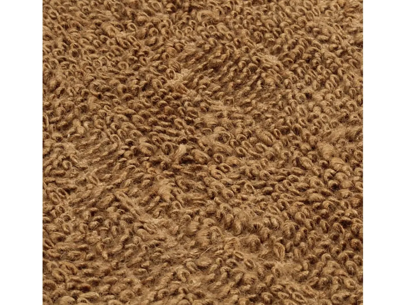 Garden Furniture Qarlan Alfombra de nudo hecha a mano yute y algodón 80x160 cm Marru00f3n Online