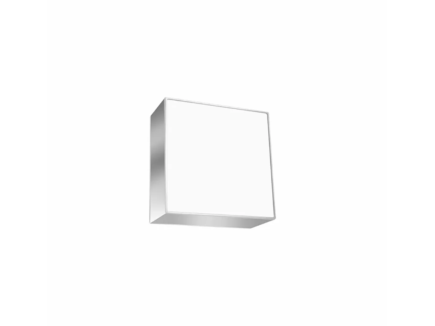 Sollux Lighting Plafón-Quadrato Incasso Grigio Chiaro 25cm E27 Empotrado Cuadrado Claro 25cm E27 Gris