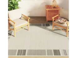 New Garden Furniture Ralph Alfombra interior exterior antideslizante pelo corto 160x230 cm Topo