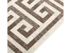 Garden Furniture Alfombra De Salón-Ralph Alfombra interior exterior antideslizante pelo corto 120x180 cm Marru00f3n