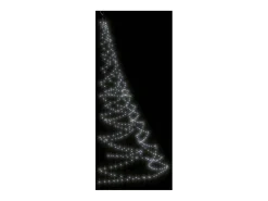 Sale vidaxl Árbol de pared con gancho metálico 720 LED blanco frío 5 m Multicolor