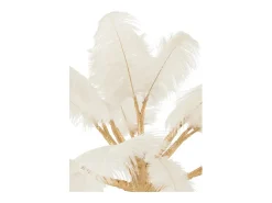 J-Line Árbol de plumas con base de metal de 90x90x120 cm Dorado Discount