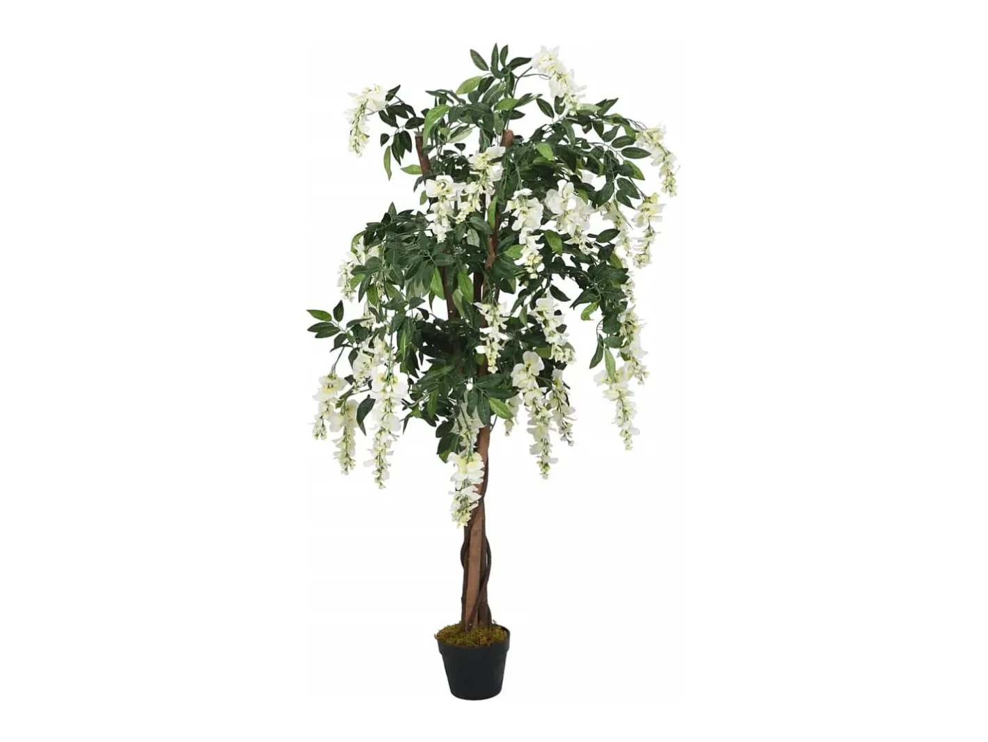 Outlet Árbol de wisteria artificial 1260 hojas y blanco 180 cm ES628608 Verde