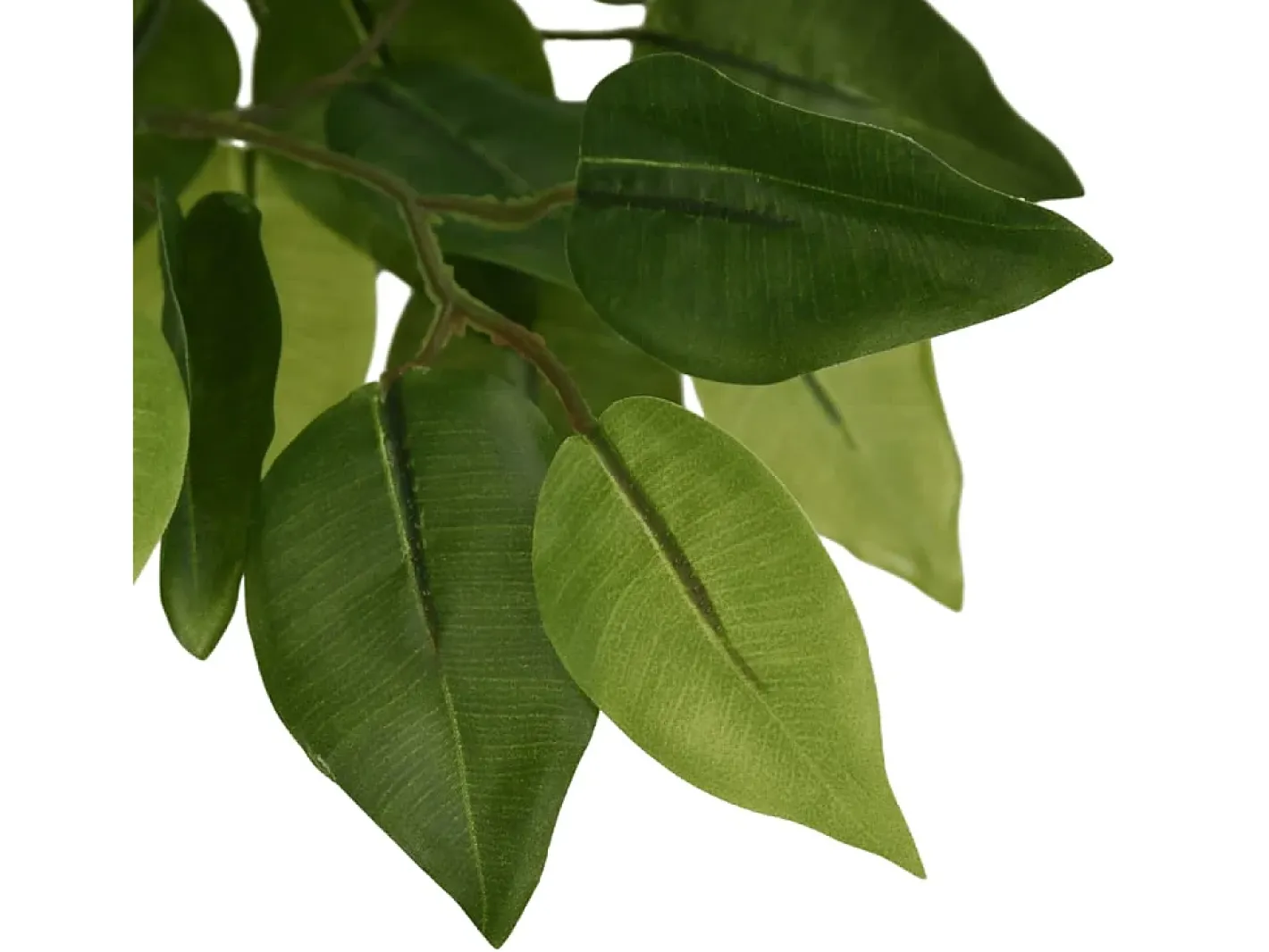 Planta Artificial-Árbol ficus artificial 630 hojas 120 cm ES251441 Verde