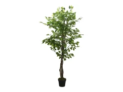 Planta Artificial-Árbol ficus artificial con 756 hojas 150 cm ES454448 Verde
