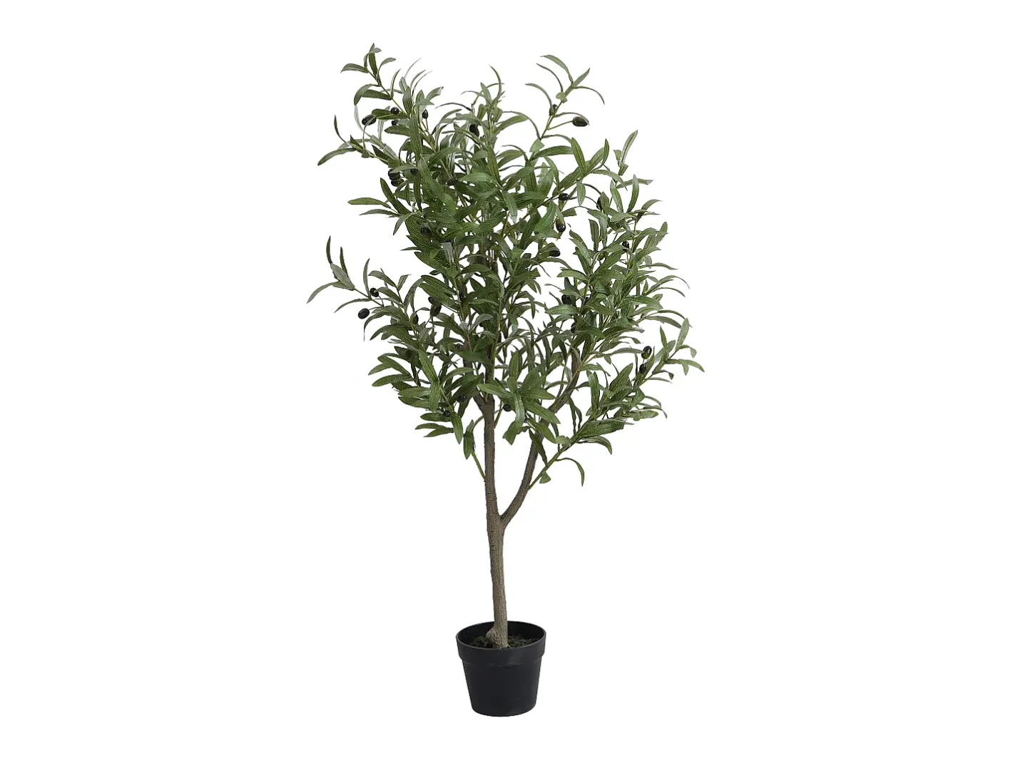 OZAIA Árbol, planta, arbusto artificial olivo- Alt. 120 x D.40 cm- HUESCA Verde Clearance