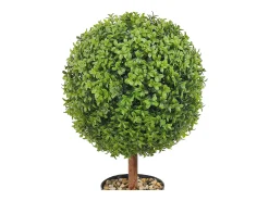 Árbol Topiario Artificial SucceBuy Árbol Topiario Artificial de 2 Pies, Planta Falsa, Hojas Reemplazables, Decoración Del Hogar. Verde Online
