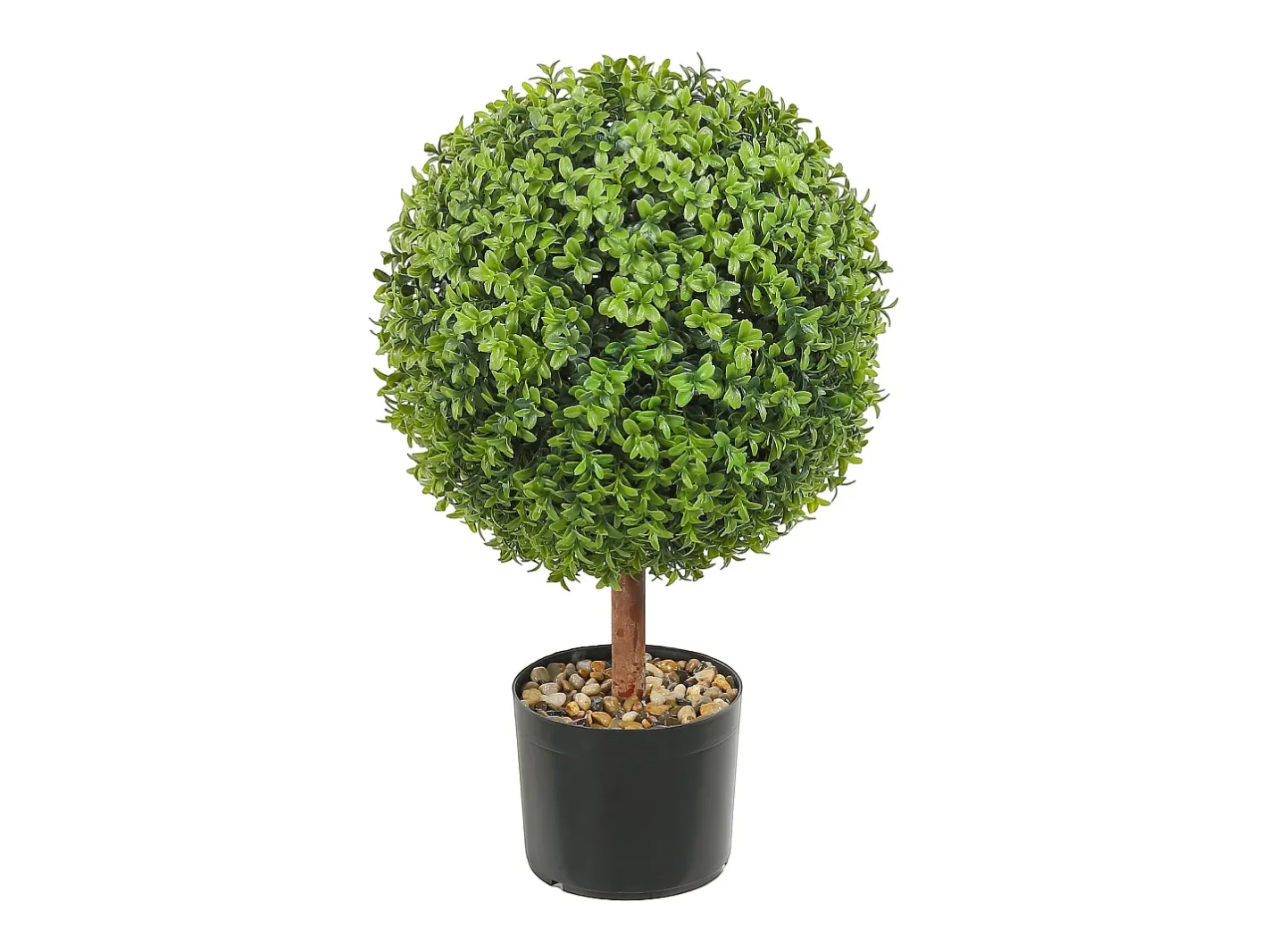 Árbol Topiario Artificial SucceBuy Árbol Topiario Artificial de 2 Pies, Planta Falsa, Hojas Reemplazables, Decoración Del Hogar. Verde Online