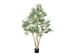 Planta Artificial-Árboles Artificiales SucceBuy Árbol Artificial de 180 cm, Planta Decorativa de PE con Maceta Negra, Tronco y Follaje Realistas, Ideal para Oficina, Salón Verde