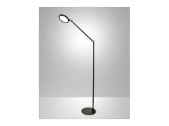 Lámpara De Pie-Regina - Lámpara de pie LED orientable de metal H.135 cm Fabas Luce - Luz LED integrada de 9 W CCT (3000K 4000K 5000K 6000K) Negro