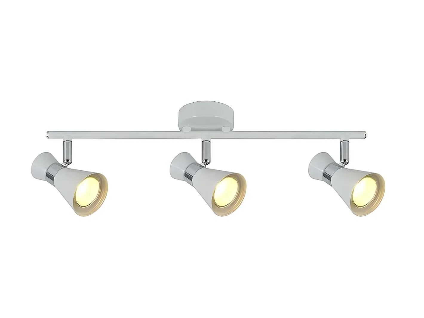 AKUNADECOR Plafón-Regleta Blanca De 3 Focos Para Baño Modelo Maximo Fabrilamp Blanco