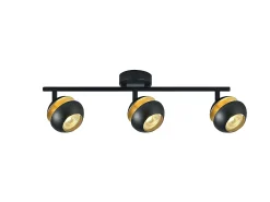 Discount AKUNADECOR Regleta Modelo Beethoven 3 Focos /oro Negro