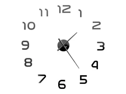 Hot Reloj 3D de pared con diseño moderno 100 cm XXL ES398675 Negro