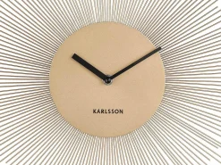 KARLSSON Reloj de metal Peony 45 cm Dorado New