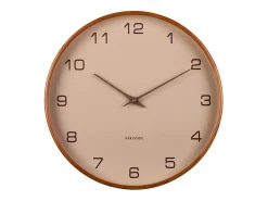 Discount KARLSSON Reloj de pared Acento - Marrón arena - Ø40cm Marru00f3n