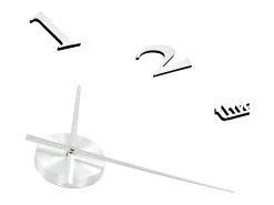 Clearance Reloj de pared 3D de diseño moderno 100 cm XXL ES311372 Plateado