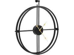 Best Reloj de pared de hierro 52 cm ES511616 Negro