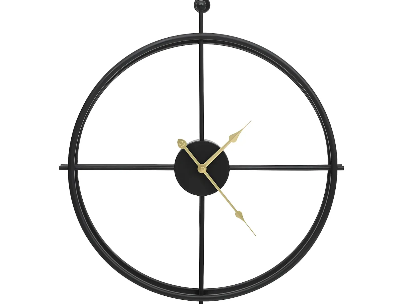 Best Reloj de pared de hierro 52 cm ES511616 Negro
