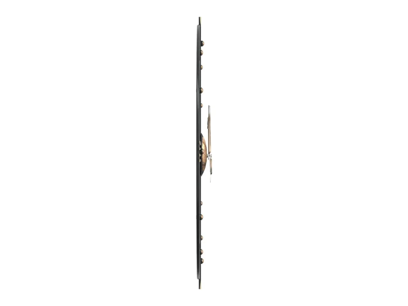 Reloj De Pared-Reloj de pared de hierro Ø60 cm ES664813 Negro
