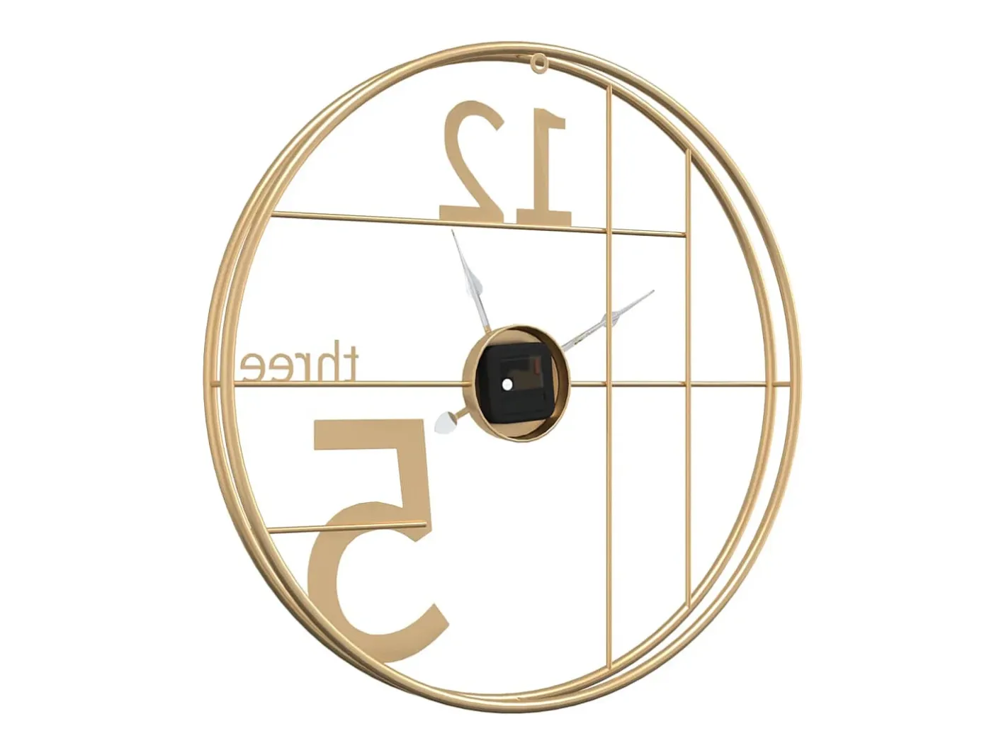 Reloj de pared de hierro Ø50 cm ES121401 Dorado Clearance